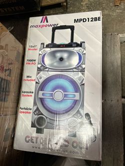 Maxpower MPD12BE Portable Karaoke Speaker