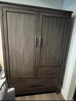 Cascade Kent Door Chest Dimension: 44.0W x 66.0H x 19.0D ProductMaterials: Solid Wood I can deliver a local extra cost.