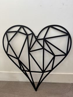 Metal Heart Decor 