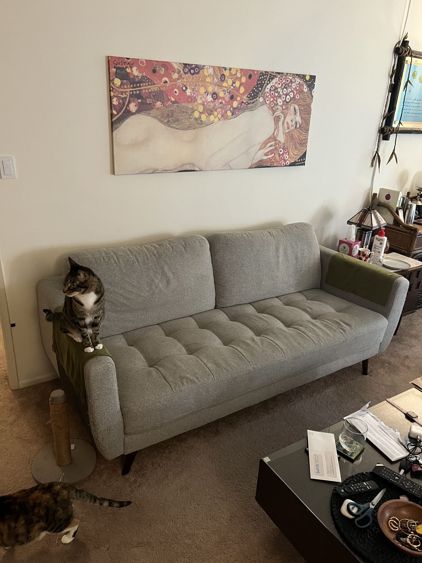 Mid-Century Style Couch And Loveseat