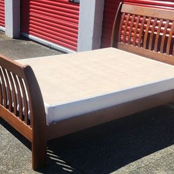 Queen Size Bed Frame- Box Spring Optional
