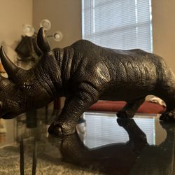 Exceptional Rhino Sculpture Home Office  Decor 