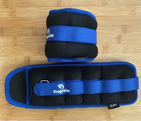 Adjustable Ankle Pair with Removable Weight for Jogging, Gymnastics, Aerobics, Physical Therapy 2lbs each (4lbs for pair