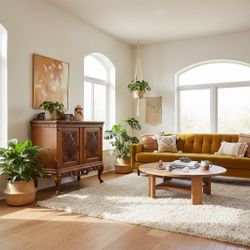 Vintage Walnut Burl & Solid Oak Jacobean Revival Cabinet/Entry Piece/ Bar Cabinet/Storage- Denmark 1920