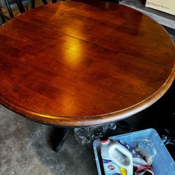 Real Wooden Dining Room Table And Chairs 