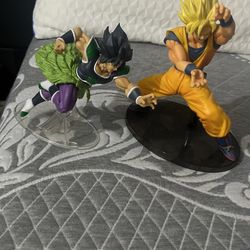 Broly And Goku Statues