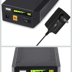 Talentcell 12V Lithium ion Battery Pack, 11.1V/9000mAh 99.9Wh Portable Power Bank, DC 12/9V and 5V USB Multiple Output for LED Light Strip, CCTV Camer