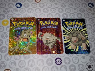 Golem Evolution Line Nintendo Prism Stickers (2000)