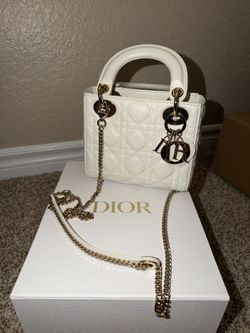 DIOR - Mini LADY DIOR Lamsbskin Bag (BARELY USED)