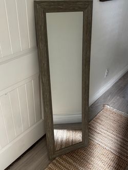 Rustic grey mirror