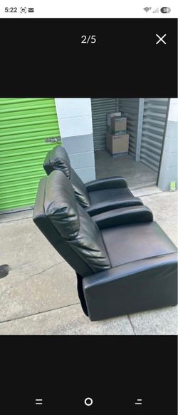 Faux leather slim fit Recliner