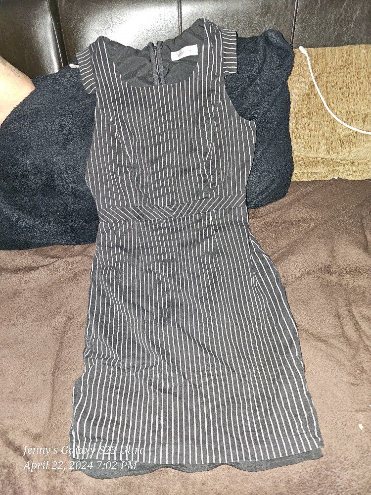 Black and white Stripped Dress