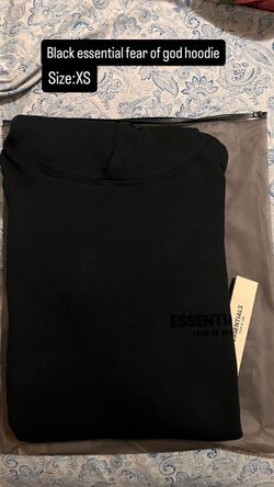 black essentials hoodie