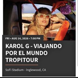 Karol G Viajando Por El Mundo Tropitour 8/14