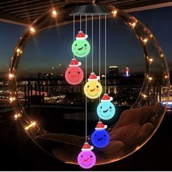 Solar Snowman Wind Chime