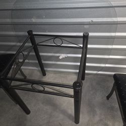 Glass Top Table 2 Chairs
