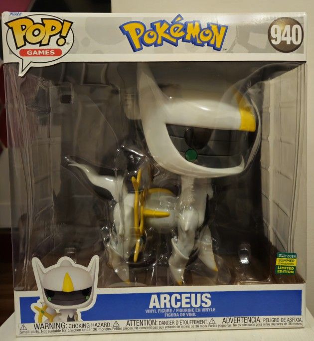 Funko Pop! Arceus #940 – 2024 Summer Convention Limited Edition (10-Inch Jumbo Size)
