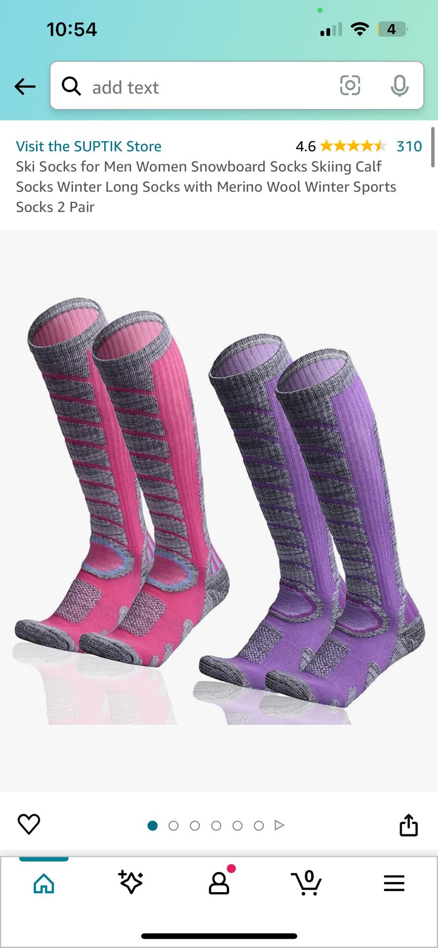 2 Pairs Ski Socks 