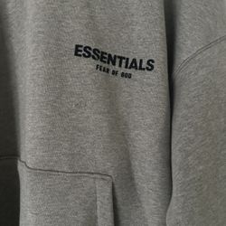 Gray Essentials hoodie S