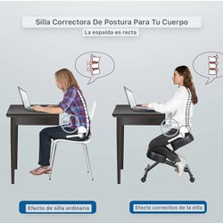Ergonomic Kneeling Chair for Relieving Back Pain, Posture Correcting Knee Stool