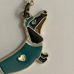 Heart Sweater DACHSHUND Dog Charm Necklace - Pet Love Jewelry