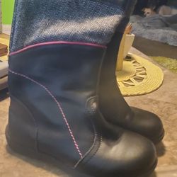 Girls Size 10 Black Boots