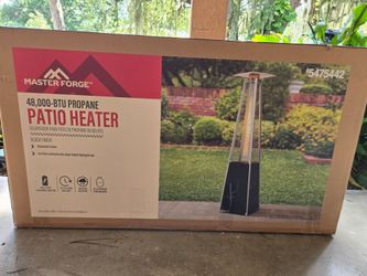 BRAND NEW Master Forge 40,000 BTU Black Steel Floorstanding Liquid Propane Patio Heater