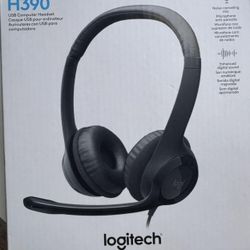 NEW Logitech H390 Wired Headset
