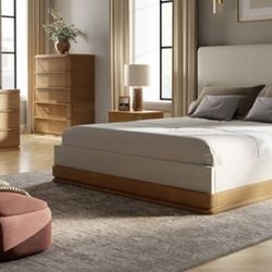 New RH Ligne Bedroom Dupe finished in oak at JR Furnishings 