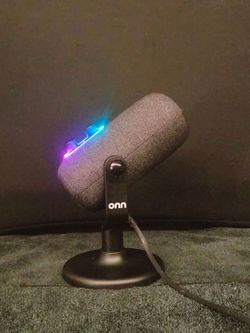 ONN Desktop USB Microphone with RGB Lighting