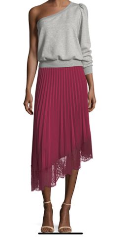 A.L.C lace trim skirt