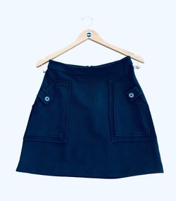 MAEVE by ANTHROPOLOGIE “schoolgirl” PREPPY x-small W28 L17 womens black skirt