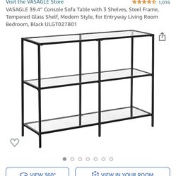 Black Console Table 