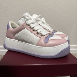 Gucci Women Screener Shoes Purple And Pink U.S 6.5
