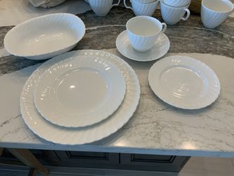 Vintage White Fife By 1789 Adderly England/ Fine Bone China/Whiteware.  Circa 1956