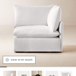 Two corners Cb2 Couches 