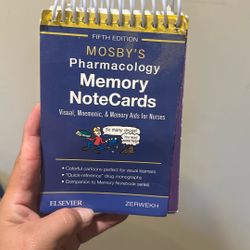 Mosbys Pharmacology note Cards