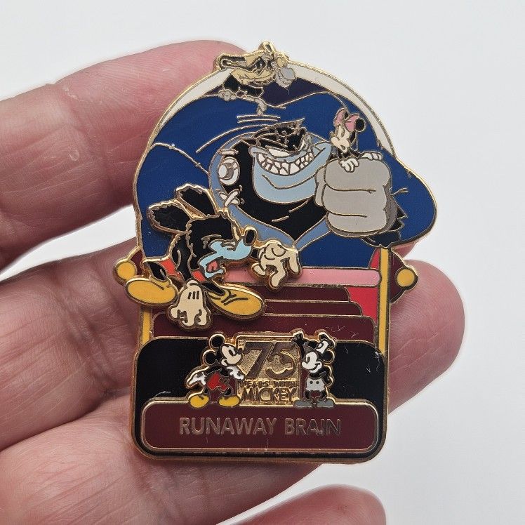 2004 DLR - 75th Anniversary Runaway Brain 3D Disney Pin