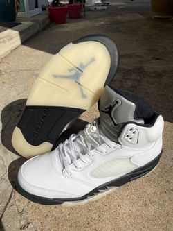 Jordan 5 Retro Reverse Metallic White Black