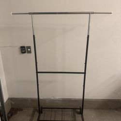 Adjustable Double Rod Garment Rack