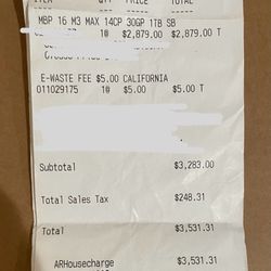 16 Inch MacBook Pro M3 14 Core