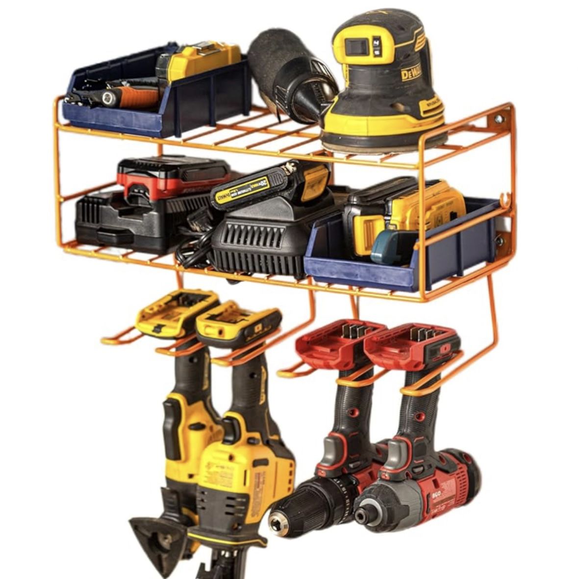 Heavy-Duty Power Tool Organizer Wall Mount