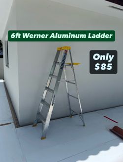 6ft WERNER Aluminum Ladder (Only 1 Available)