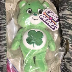 Original Green Shamrock Care Bear New W/ Tags 