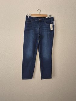 NWT Christopher And Banks Women's Dark Wash Ankle Shape Fit Jeans Size: 8 Ave