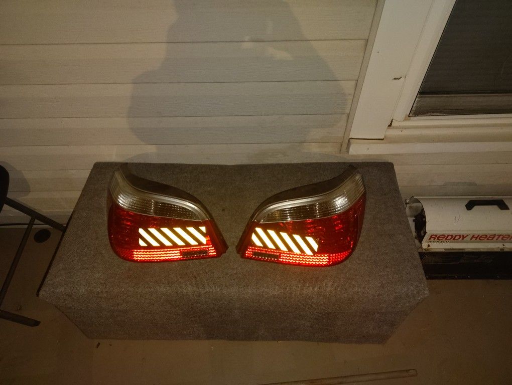 Bmw Tell Lights Like New Steel Has Factory Stickers On It