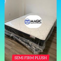 Queen mattress // colchón queen semi firm 