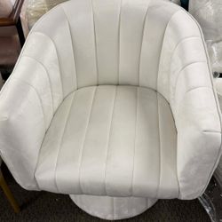 Swivel Accent Chair with Armrest, Mid Century 360 Degree Swivel Barrel Chair Overstuffed Tufted Velvet, Ideal for Living Room, Bedroom, Reading Room, 
