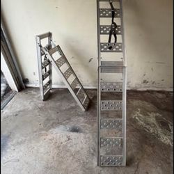 Motorcycle loading folding ramps 7ft