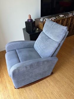 Grey rocking chair